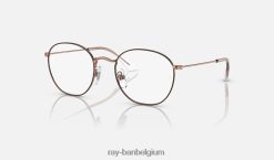optiek beroven gepolijst bruin op roségoud XX46DZ2676 kinderen Ray-Ban bril
