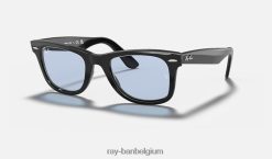originele wayfarer gewassen lenzen gepolijst zwart/blauw/grijs XX46DZ399 Heren Ray-Ban zonnebril