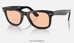originele wayfarer gewassen lenzen gepolijst zwart/roze XX46DZ401 Heren Ray-Ban zonnebril