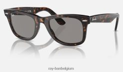 originele wayfarer-klassieker gepolijst havana/grijs XX46DZ17 Heren Ray-Ban zonnebril