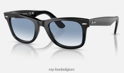 originele wayfarer-klassieker gepolijst zwart/blauw XX46DZ16 Heren Ray-Ban zonnebril