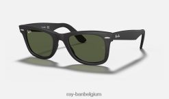 originele wayfarer-klassieker mat zwart/groen XX46DZ14 Heren Ray-Ban zonnebril