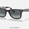 originele wayfarer kleurenmix gepolijst zwart/lichtgrijs XX46DZ994 Heren Ray-Ban zonnebril