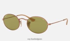 ovaal gewassen evolueren gepolijst koper/groen meekleurend XX46DZ1074 Heren Ray-Ban zonnebril