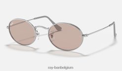 ovaal vast evolueren gepolijst zilver/roze meekleurend XX46DZ1555 Heren Ray-Ban zonnebril