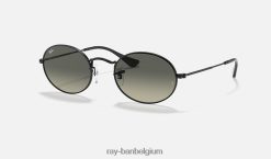 ovale platte lenzen gepolijst zwart/grijs XX46DZ757 Heren Ray-Ban zonnebril