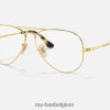 piloten optiek gepolijst goud XX46DZ2558 vrouwen Ray-Ban bril