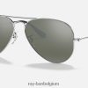 piloten spiegel gepolijst zilver/zilver XX46DZ445 Heren Ray-Ban zonnebril