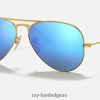 pilotenflitslenzen mat goud/blauw XX46DZ340 Heren Ray-Ban zonnebril