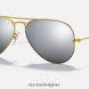 pilotenflitslenzen mat goud/zilver XX46DZ346 Heren Ray-Ban zonnebril
