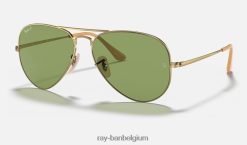 pilotenmetaal ii gepolijst goud/groen XX46DZ703 Heren Ray-Ban zonnebril