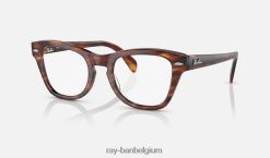 rb0707 optiek gepolijst gestreept havana XX46DZ1782 Heren Ray-Ban bril