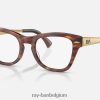 rb0707vm-optiek gepolijst gestreept havana XX46DZ2177 Heren Ray-Ban bril