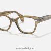 rb0880 optiek gepolijst gestreept geel XX46DZ2138 Heren Ray-Ban bril