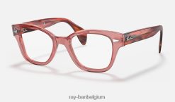 rb0880 optiek gepolijst transparant roze XX46DZ2140 Heren Ray-Ban bril