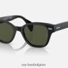 rb0880s gepolijst zwart/groen XX46DZ452 Heren Ray-Ban zonnebril