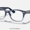 rb1528 optiek gepolijst blauw XX46DZ2678 kinderen Ray-Ban bril