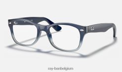 rb1528 optiek gepolijst blauw XX46DZ2678 kinderen Ray-Ban bril