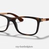 rb1549 optiek gepolijst havanna XX46DZ2644 kinderen Ray-Ban bril