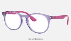 rb1554 optiek gepolijst transparant violet XX46DZ2768 kinderen Ray-Ban bril