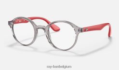 rb1561 optiek gepolijst transparant grijs XX46DZ2771 kinderen Ray-Ban bril