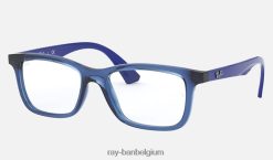 rb1562 optiek gepolijst transparant blauw XX46DZ2784 kinderen Ray-Ban bril