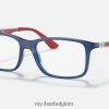 rb1570 optiek gepolijst transparant blauw XX46DZ2781 kinderen Ray-Ban bril