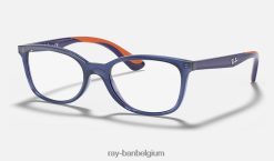 rb1586 optiek gepolijst transparant blauw XX46DZ2810 kinderen Ray-Ban bril