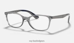 rb1586 optiek gepolijst transparant grijs XX46DZ2814 kinderen Ray-Ban bril