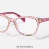 rb1591 optiek gepolijst gestreepte fuxia XX46DZ2698 kinderen Ray-Ban bril
