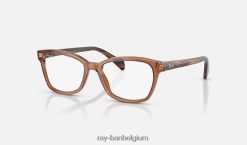 rb1591 optiek gepolijst transparant bruin XX46DZ2702 kinderen Ray-Ban bril