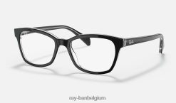 rb1591 optiek gepolijst zwart op transparant XX46DZ2700 kinderen Ray-Ban bril