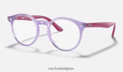 rb1594 optiek gepolijst transparant violet XX46DZ2651 kinderen Ray-Ban bril