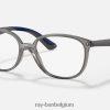 rb1598 optiek gepolijst transparant grijs XX46DZ2772 kinderen Ray-Ban bril