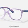 rb1598 optiek gepolijst transparant violet XX46DZ2779 kinderen Ray-Ban bril