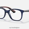 rb1604 optiek gepolijst transparant blauw XX46DZ2735 kinderen Ray-Ban bril
