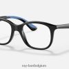 rb1604 optiek gepolijst zwart XX46DZ2737 kinderen Ray-Ban bril