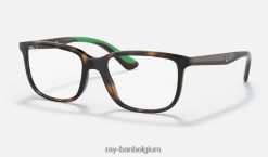 rb1605 optiek gepolijst havanna XX46DZ2838 kinderen Ray-Ban bril