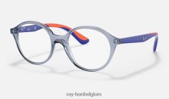 rb1606 optiek gepolijst transparant lichtblauw XX46DZ2841 kinderen Ray-Ban bril
