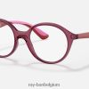 rb1606 optiek gepolijst transparant roze XX46DZ2839 kinderen Ray-Ban bril