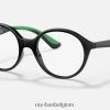 rb1606 optiek gepolijst zwart XX46DZ2842 kinderen Ray-Ban bril