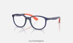rb1619 optiek gepolijst blauw XX46DZ2805 kinderen Ray-Ban bril