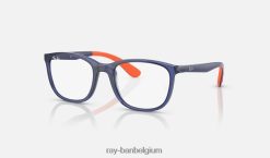rb1620 optiek gepolijst blauw op oranje XX46DZ2820 kinderen Ray-Ban bril