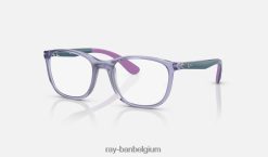 rb1620 optiek gepolijst transparant violet XX46DZ2821 kinderen Ray-Ban bril