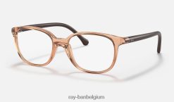 rb1900 optiek gepolijst transparant bruin XX46DZ2860 kinderen Ray-Ban bril
