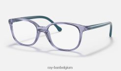 rb1900 optiek gepolijst transparant violet XX46DZ2859 kinderen Ray-Ban bril