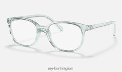 rb1900 optiek glanzend transparant groen XX46DZ2854 kinderen Ray-Ban bril