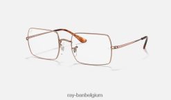 rb1969v rechthoek gepolijst koper XX46DZ2362 Heren Ray-Ban bril