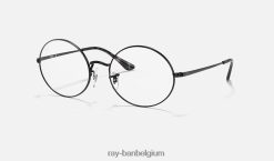 rb1970v ovaal gepolijst zwart XX46DZ2367 Heren Ray-Ban bril