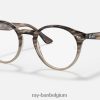 rb2180v-optiek gepolijst bruin havana XX46DZ1628 Heren Ray-Ban bril